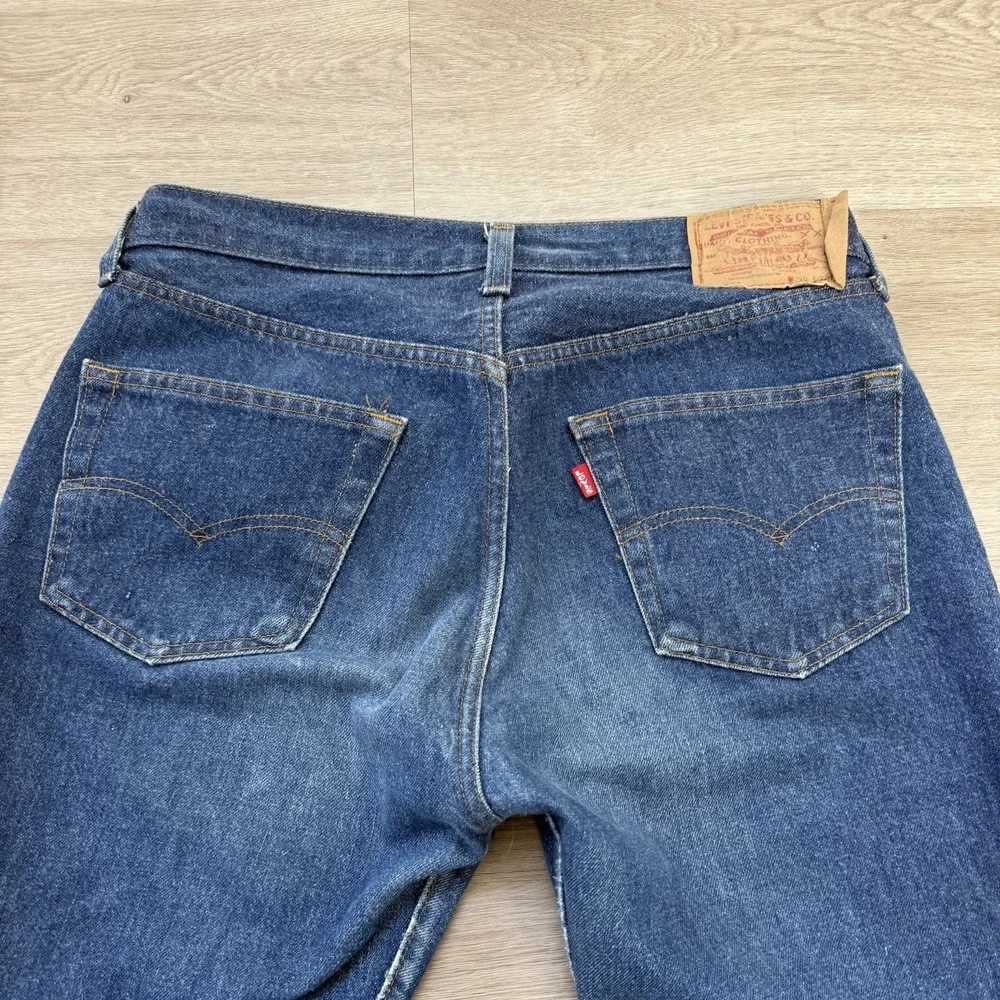 Vintage 80s Levis 501 0000 XX Jeans Made in USA Button 524 Denim Actual 32x26.5